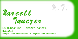 marcell tanczer business card